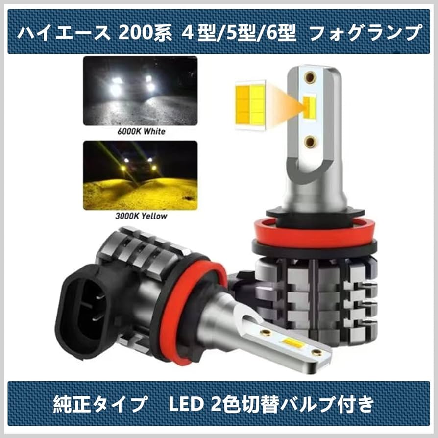 CJWUHAO LED フォグランプ　ユニット　ハイエース　200系 Amazon | CJWUHAO LED フォグランプ ユニット【ハイエース 200系